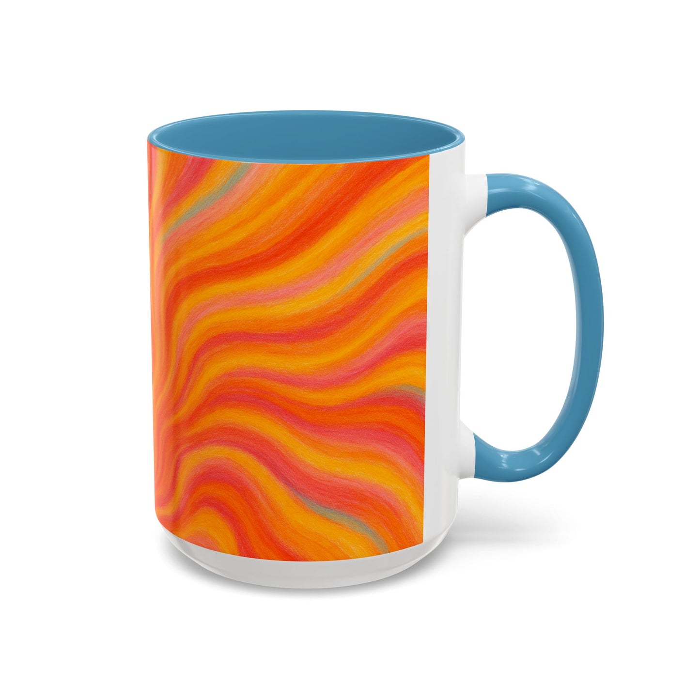 Solar Burst Abstract Mug – Radiant Full-Wrap Design