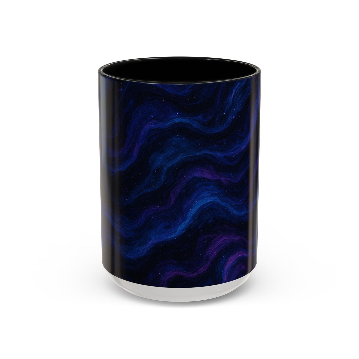 Cosmic Waves Abstract Mug – Galaxy Swirl Full-Wrap Design