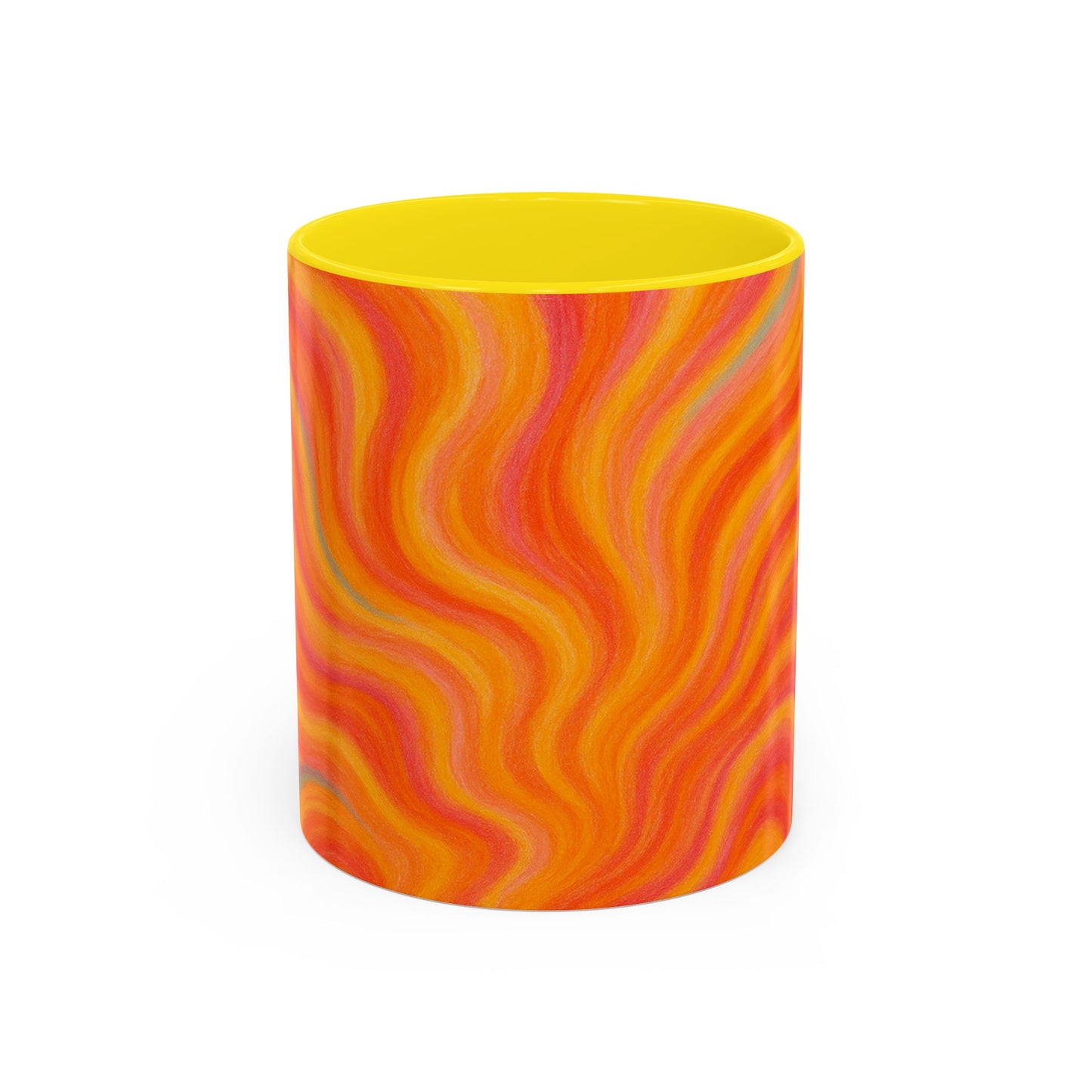 Solar Burst Abstract Mug – Radiant Full-Wrap Design