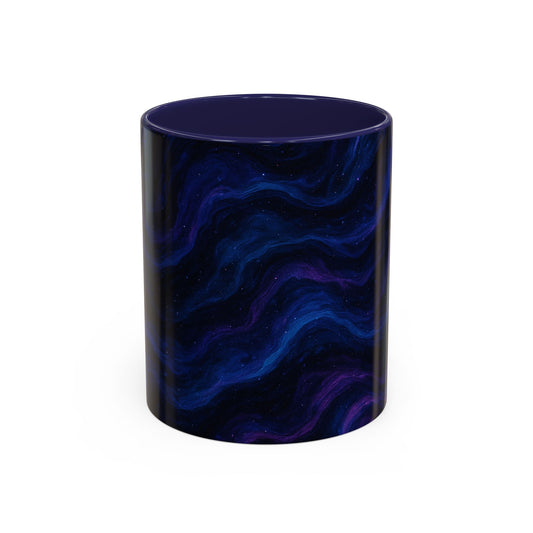 Cosmic Waves Abstract Mug – Galaxy Swirl Full-Wrap Design