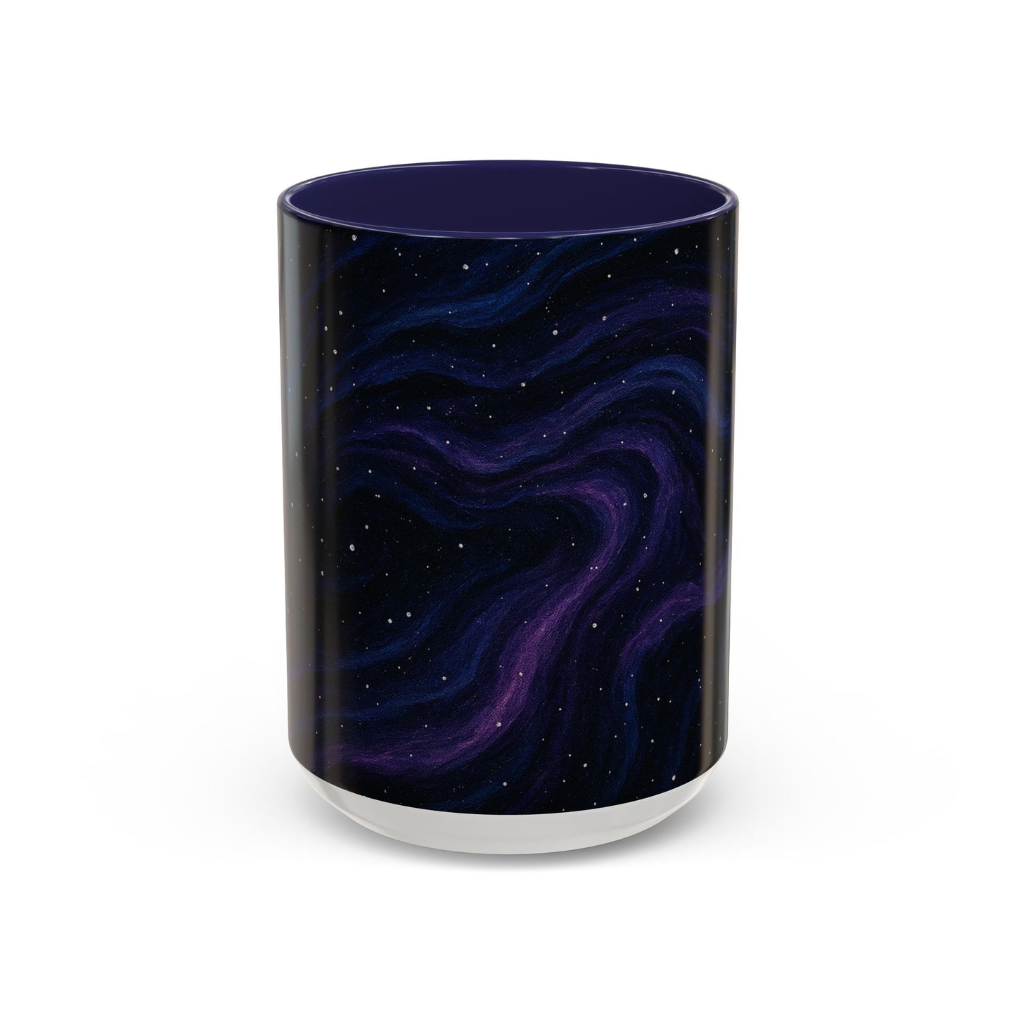 Stellar Drift Abstract Mug – Deep Space Swirl Full-Wrap