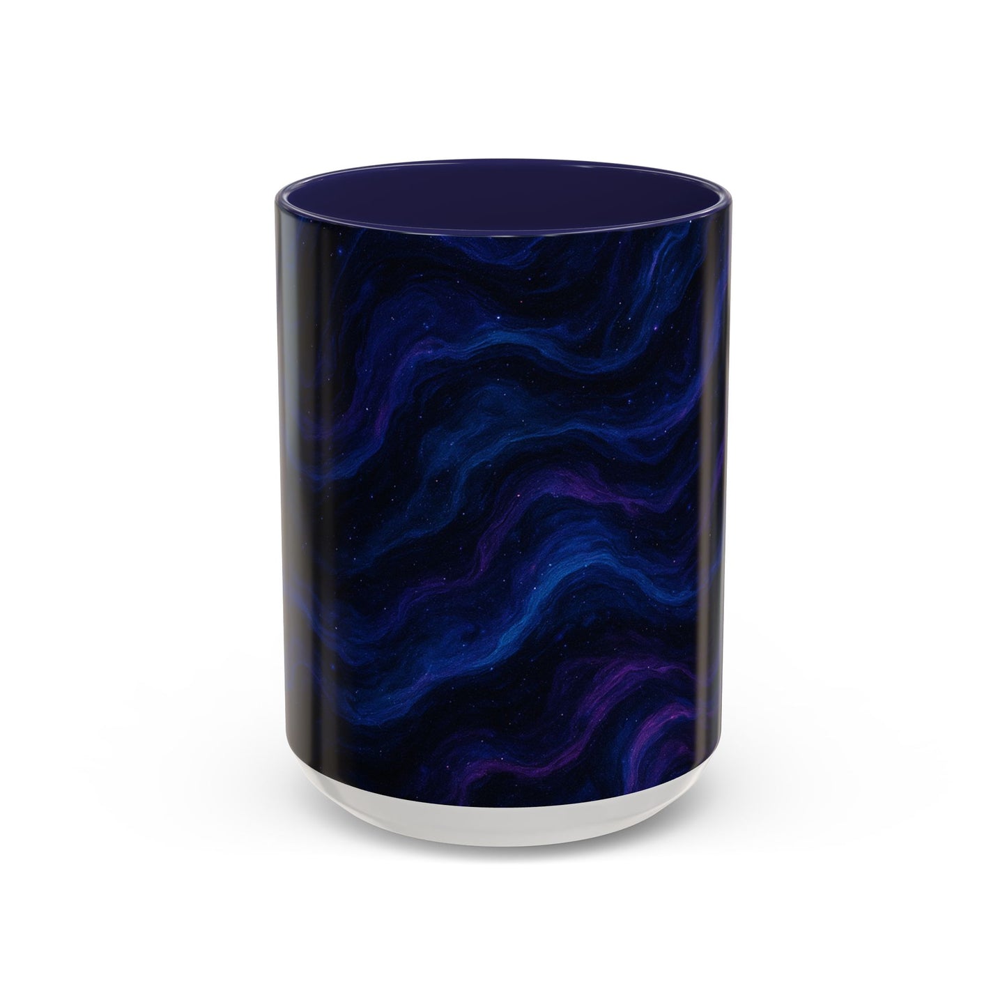 Cosmic Waves Abstract Mug – Galaxy Swirl Full-Wrap Design
