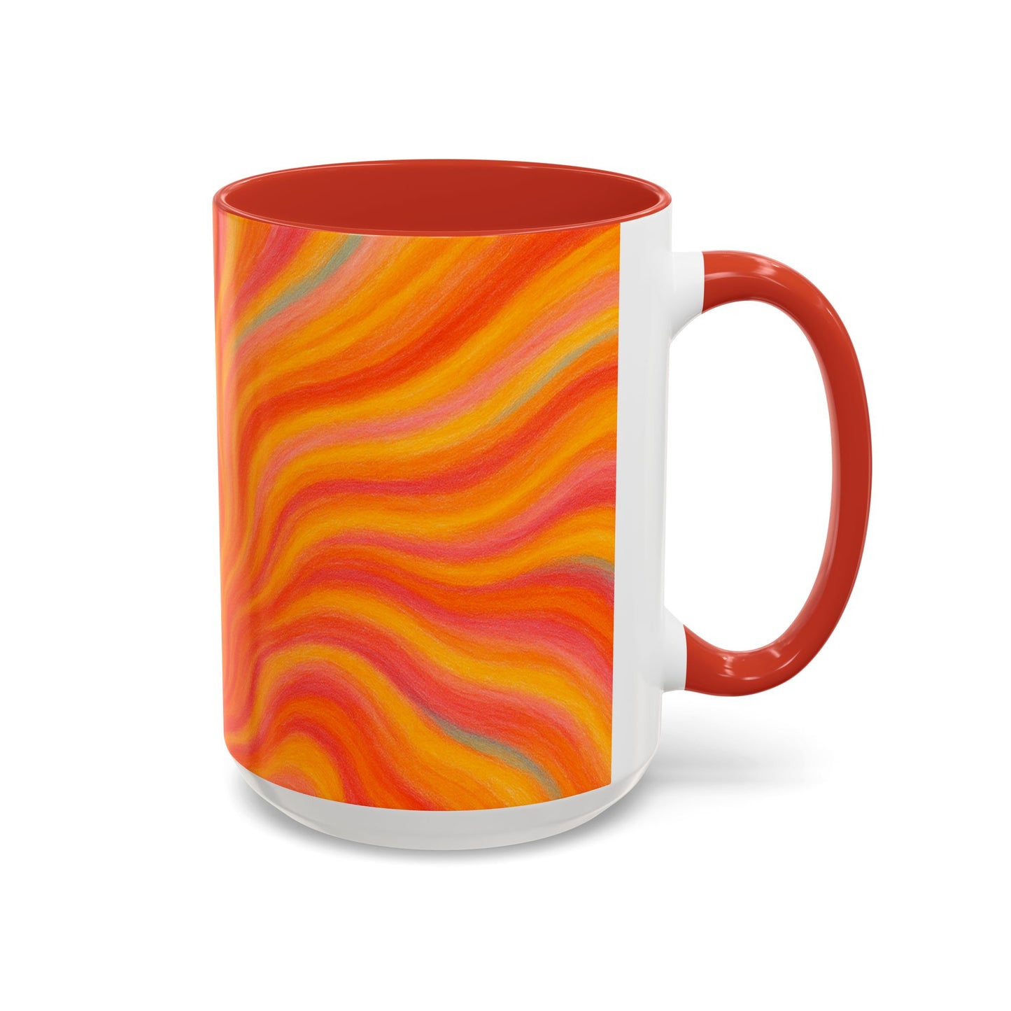 Solar Burst Abstract Mug – Radiant Full-Wrap Design