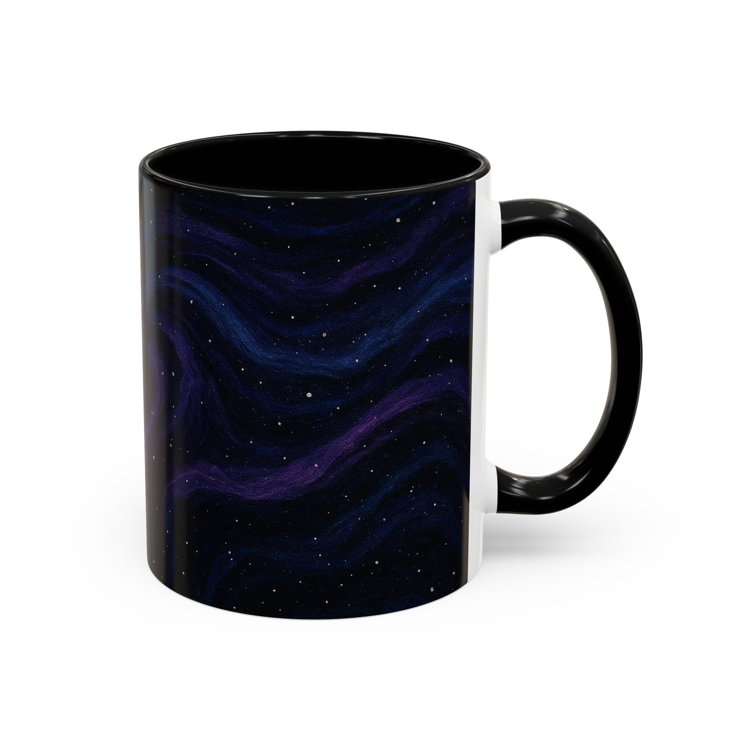 Stellar Drift Abstract Mug – Deep Space Swirl Full-Wrap