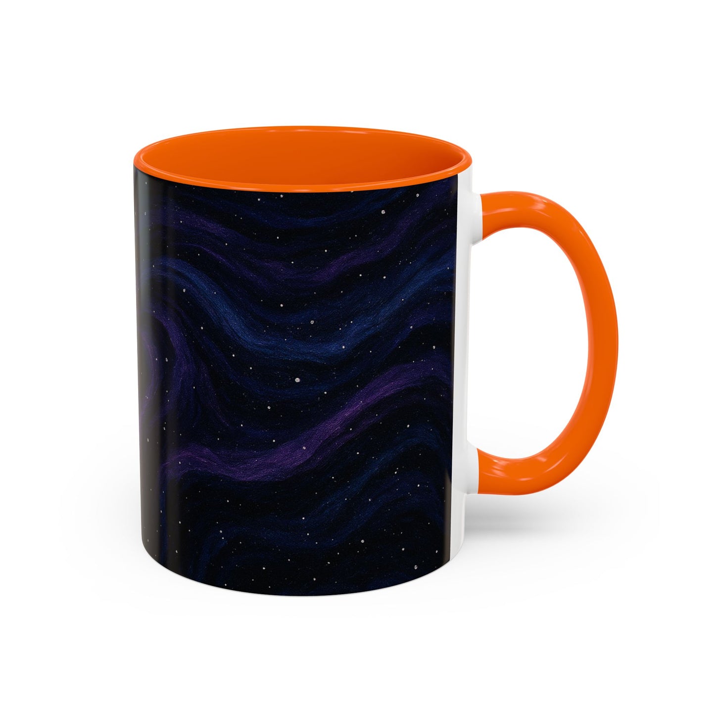Stellar Drift Abstract Mug – Deep Space Swirl Full-Wrap