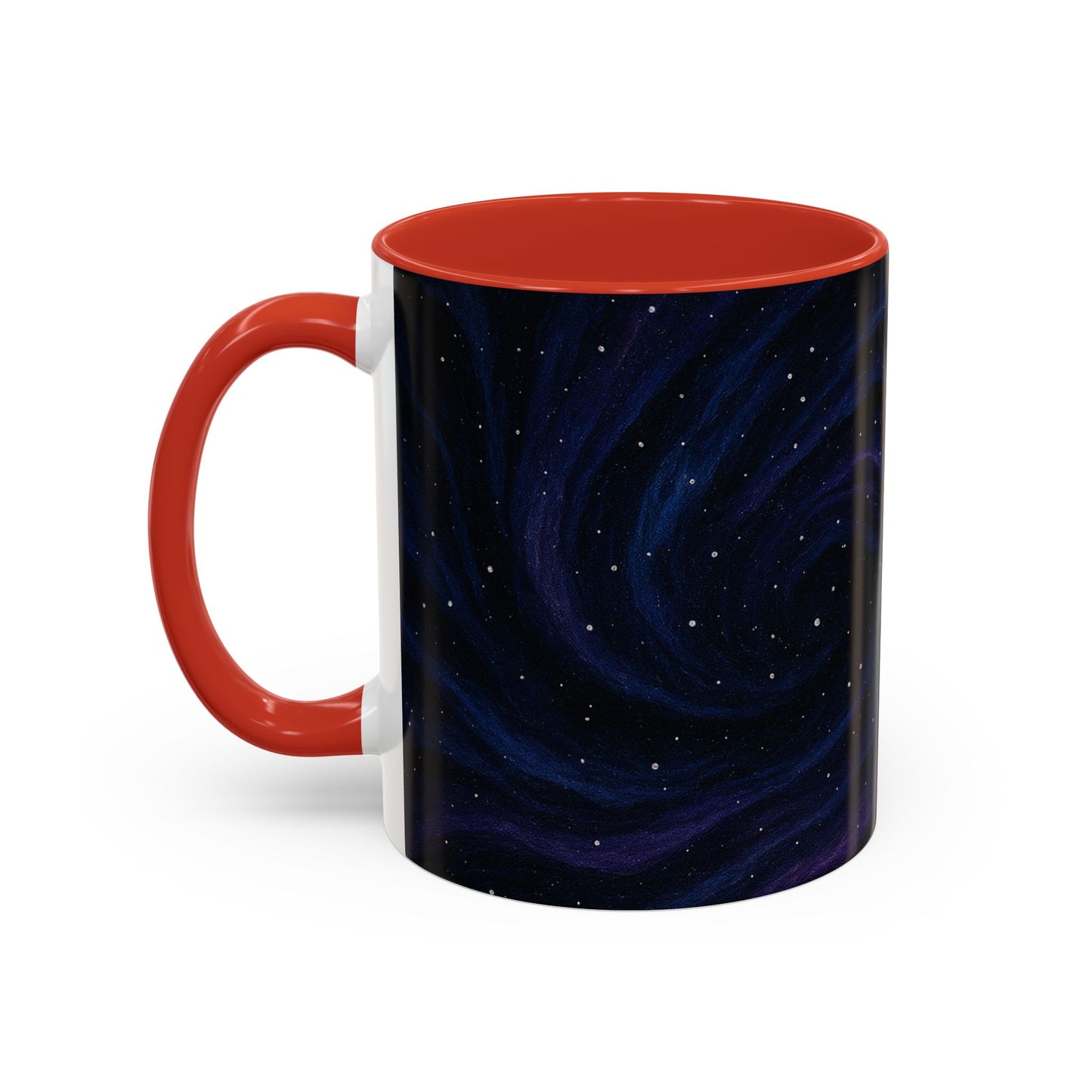 Stellar Drift Abstract Mug – Deep Space Swirl Full-Wrap