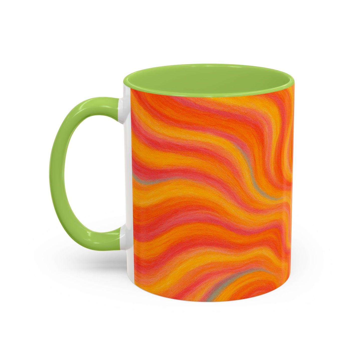 Solar Burst Abstract Mug – Radiant Full-Wrap Design