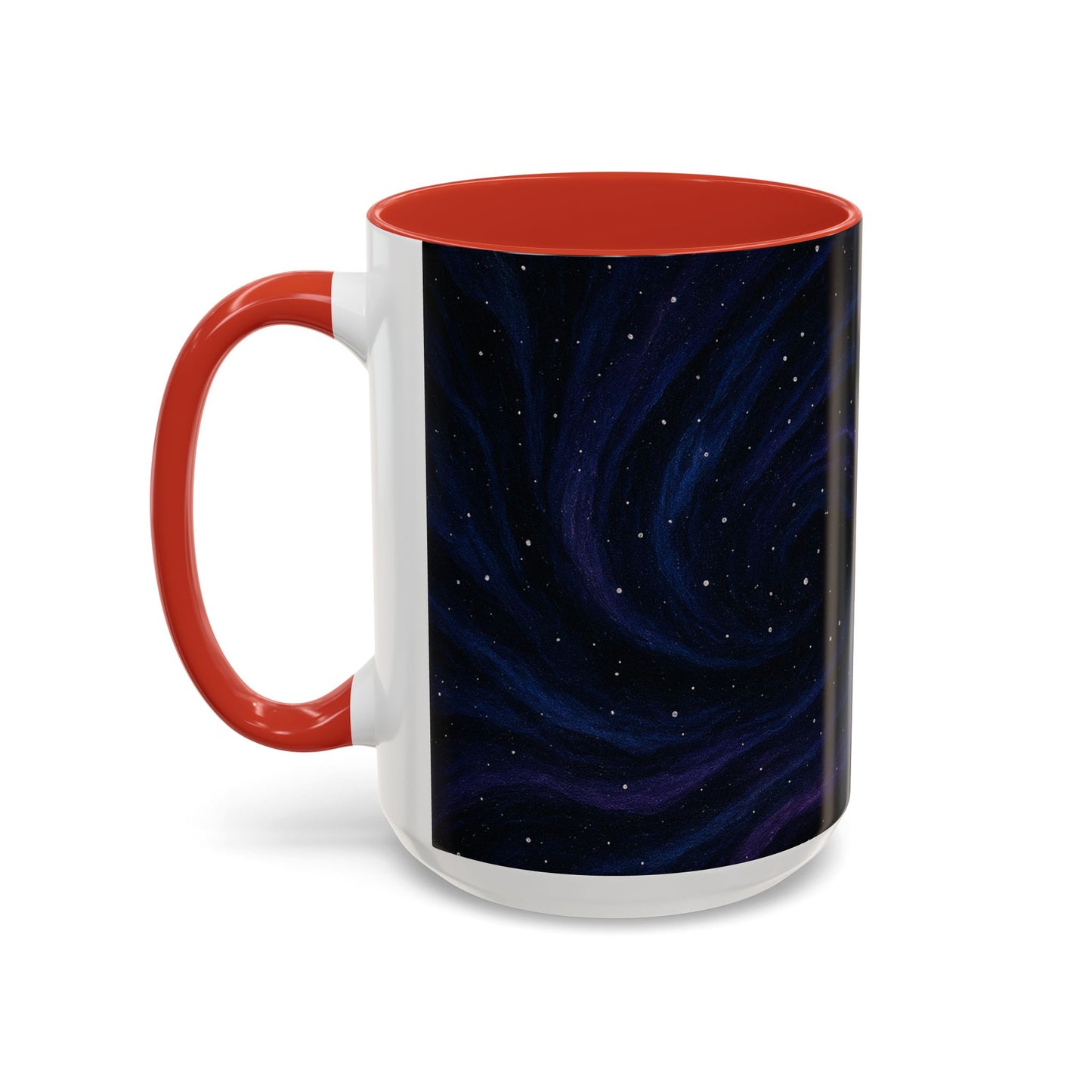 Stellar Drift Abstract Mug – Deep Space Swirl Full-Wrap