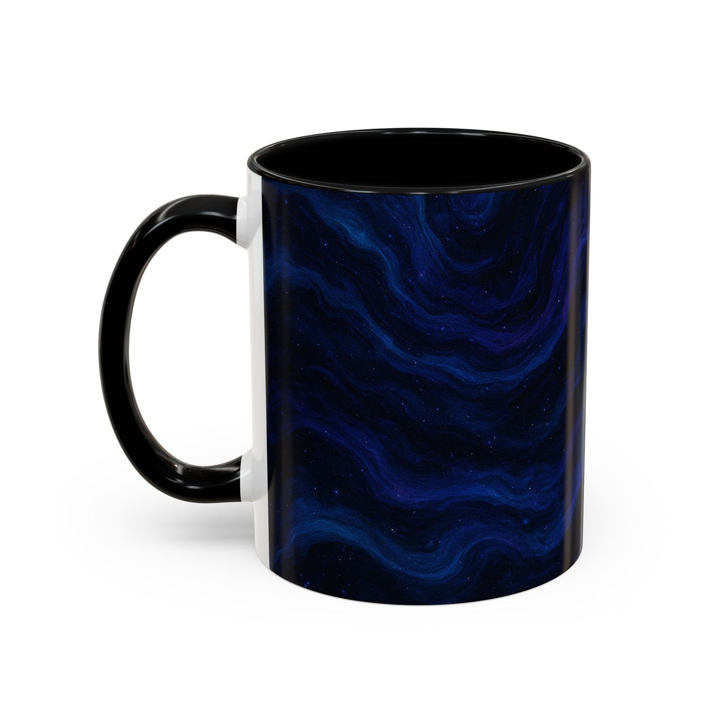 Cosmic Waves Abstract Mug – Galaxy Swirl Full-Wrap Design