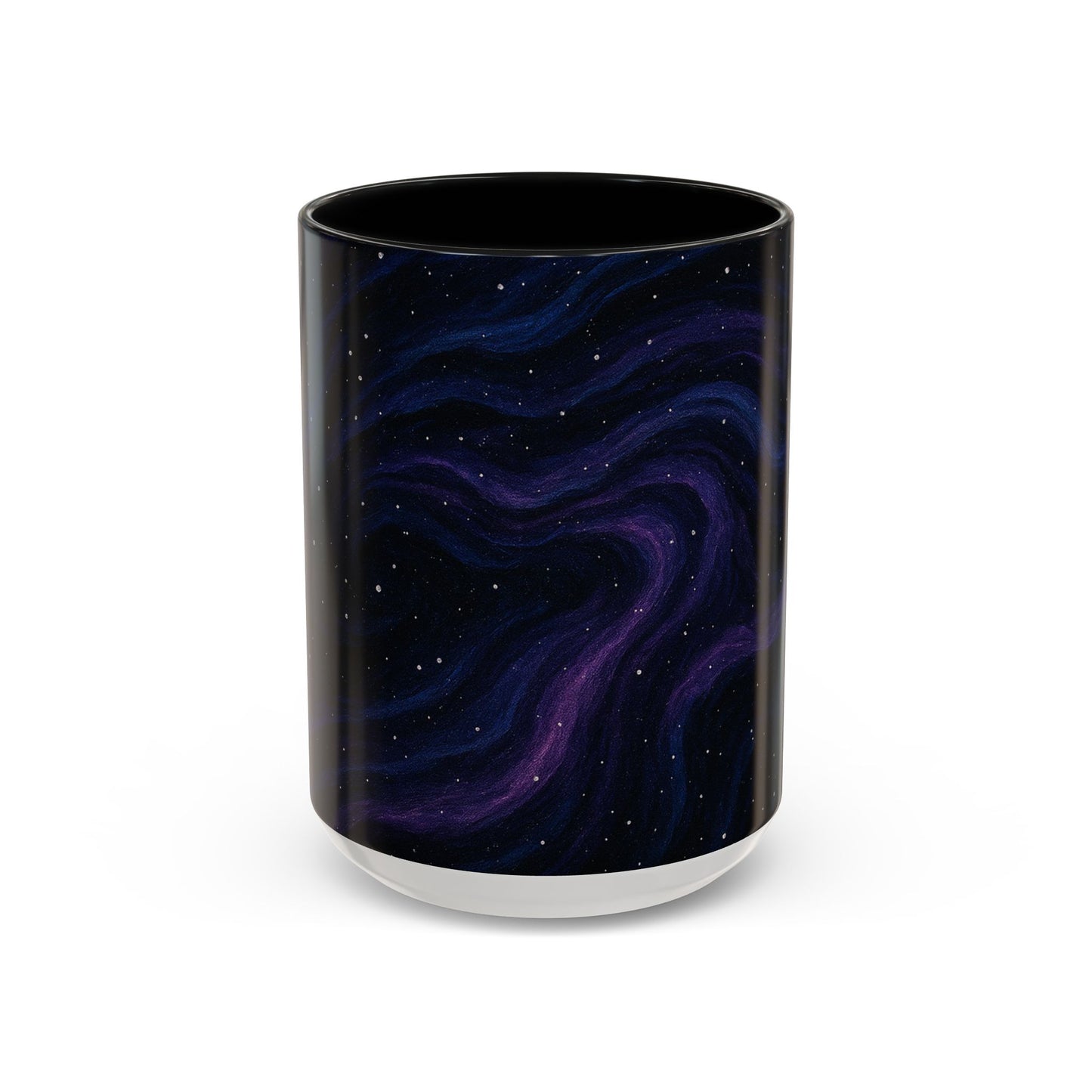 Stellar Drift Abstract Mug – Deep Space Swirl Full-Wrap