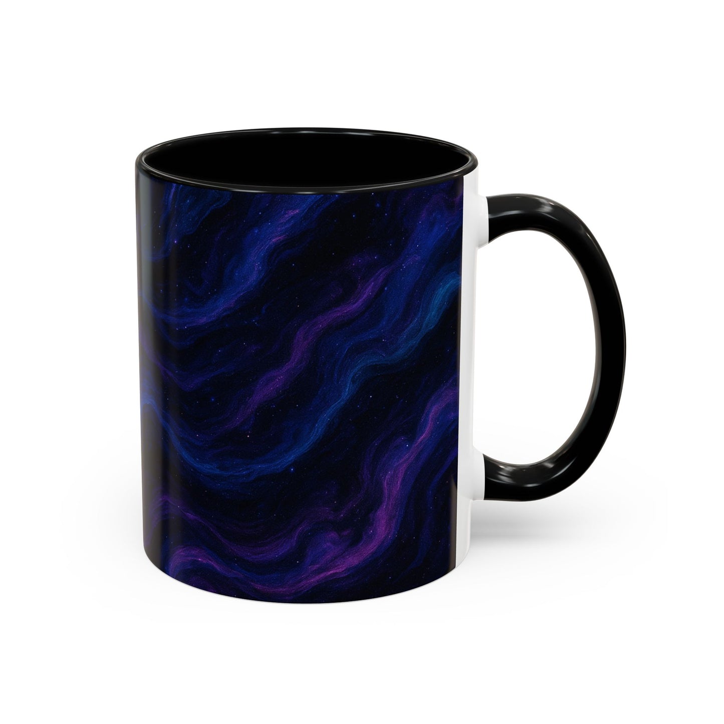 Cosmic Waves Abstract Mug – Galaxy Swirl Full-Wrap Design