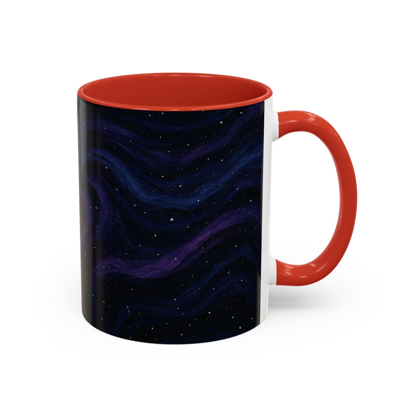 Stellar Drift Abstract Mug – Deep Space Swirl Full-Wrap