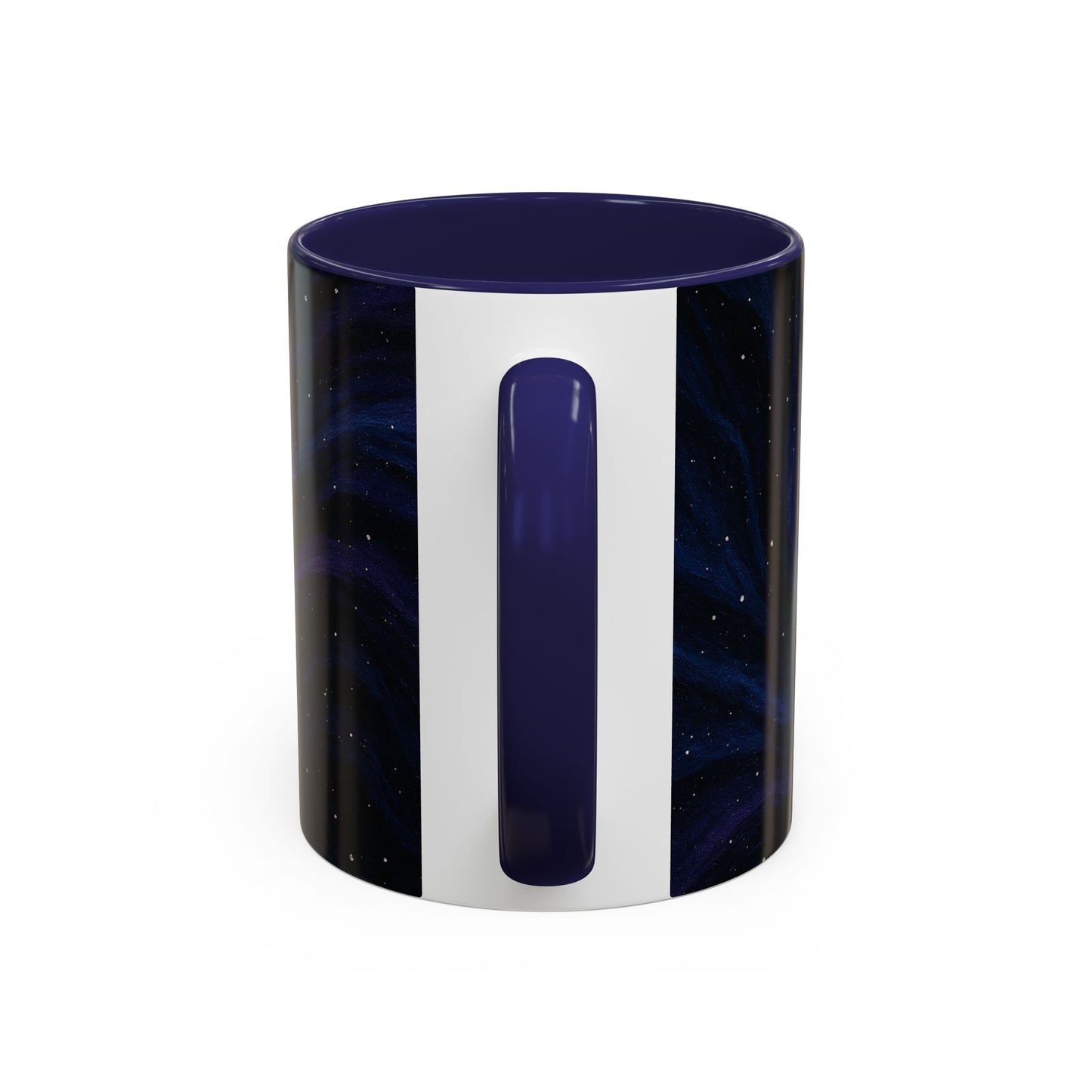 Stellar Drift Abstract Mug – Deep Space Swirl Full-Wrap