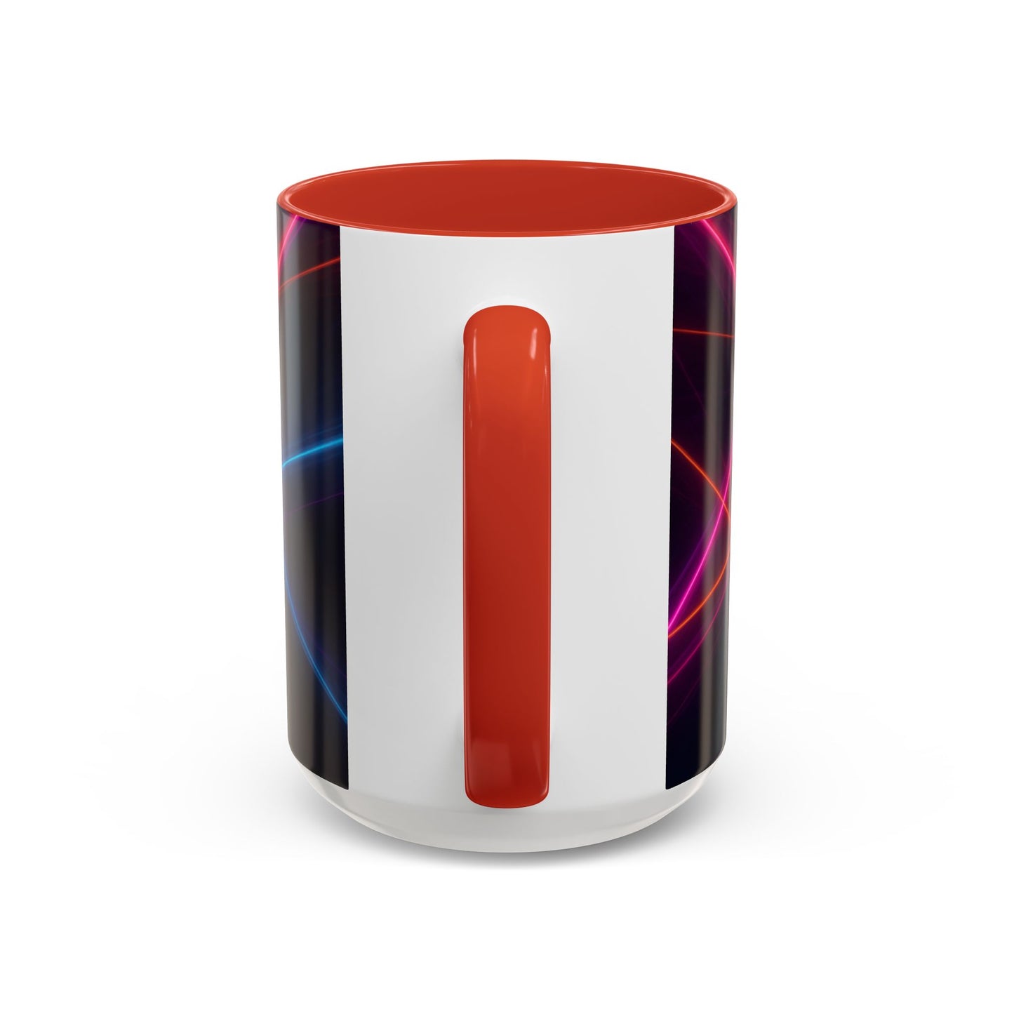 Neon Laser Abstract Mug – Vibrant Full-Wrap Art Coffee Cup