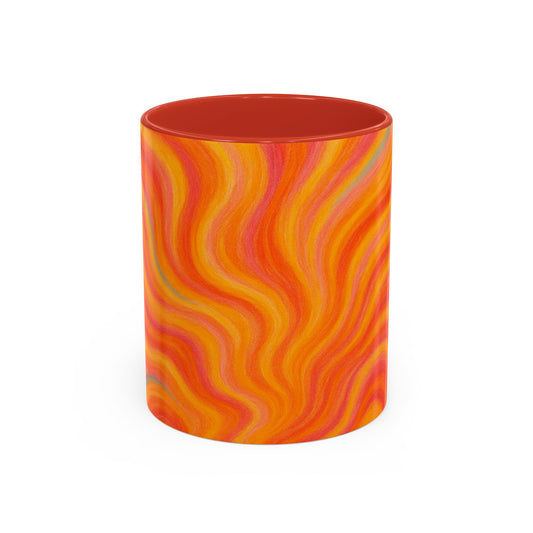 Solar Burst Abstract Mug – Radiant Full-Wrap Design