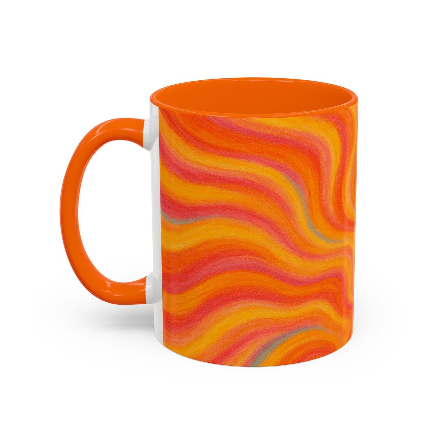 Solar Burst Abstract Mug – Radiant Full-Wrap Design