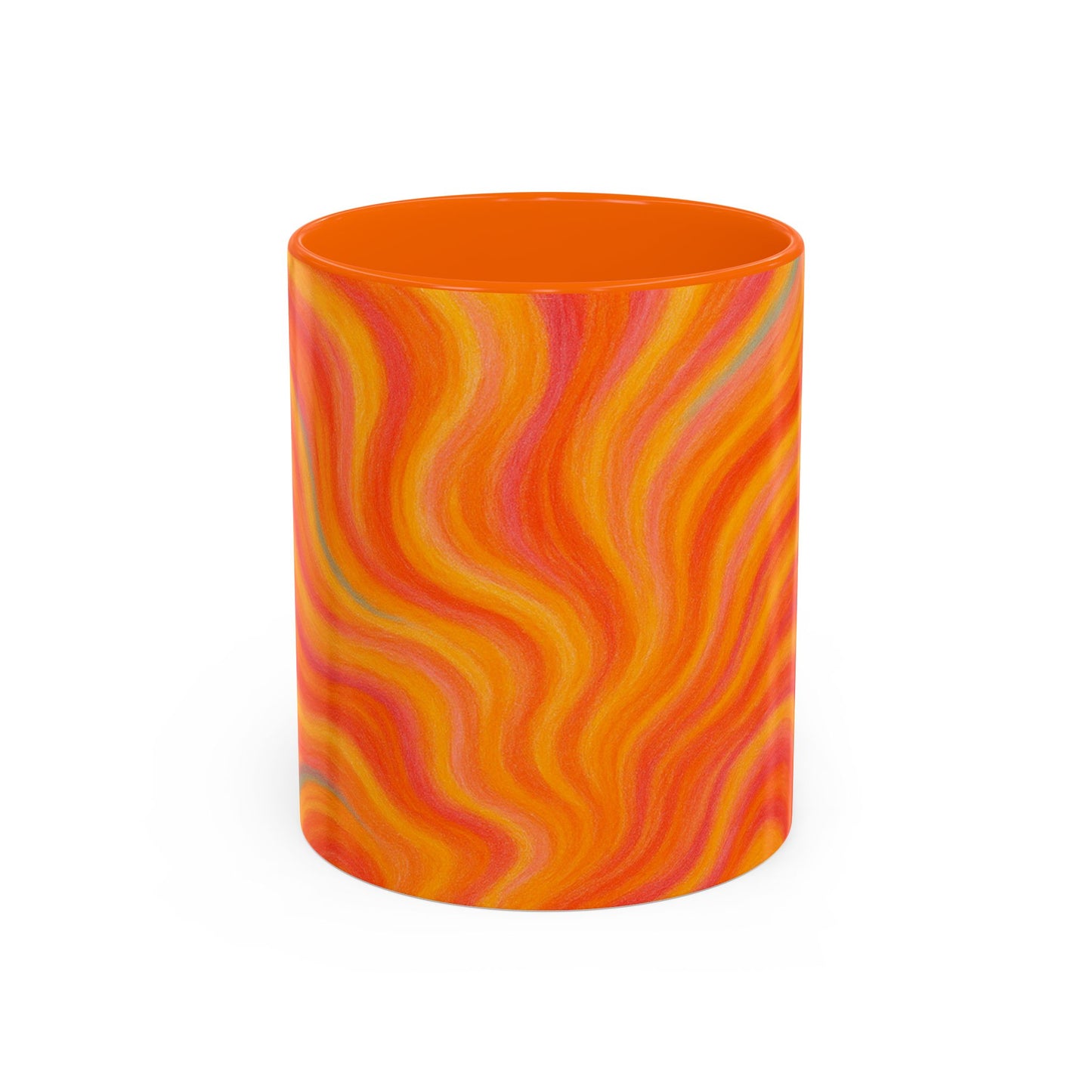 Solar Burst Abstract Mug – Radiant Full-Wrap Design