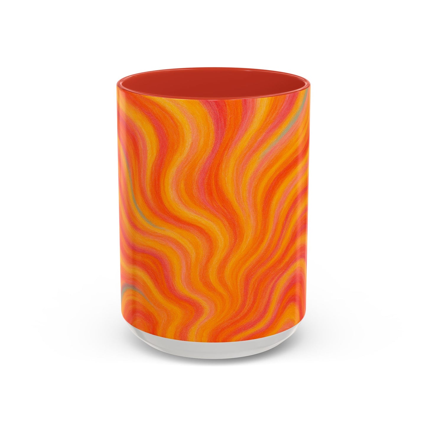 Solar Burst Abstract Mug – Radiant Full-Wrap Design