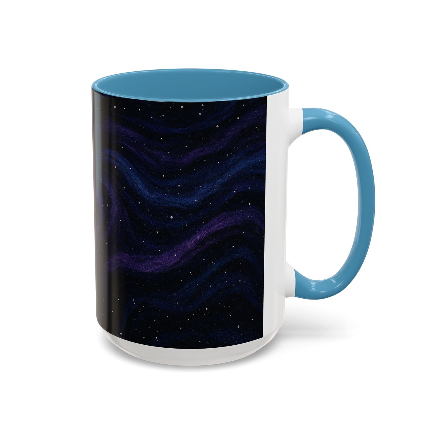 Stellar Drift Abstract Mug – Deep Space Swirl Full-Wrap