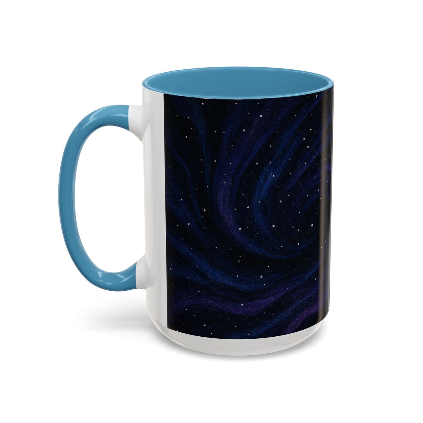 Stellar Drift Abstract Mug – Deep Space Swirl Full-Wrap