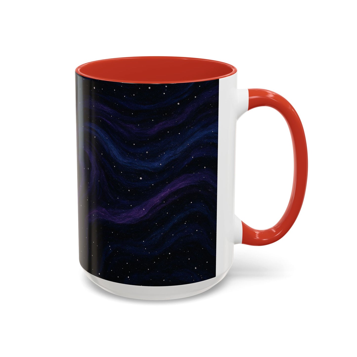 Stellar Drift Abstract Mug – Deep Space Swirl Full-Wrap