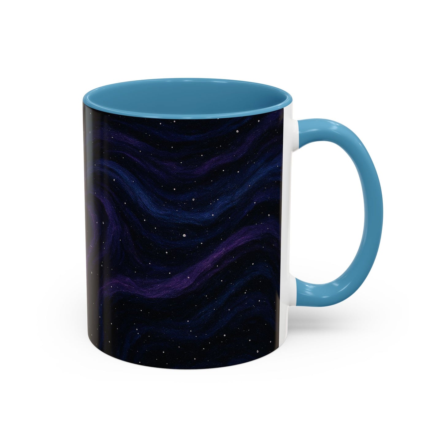 Stellar Drift Abstract Mug – Deep Space Swirl Full-Wrap