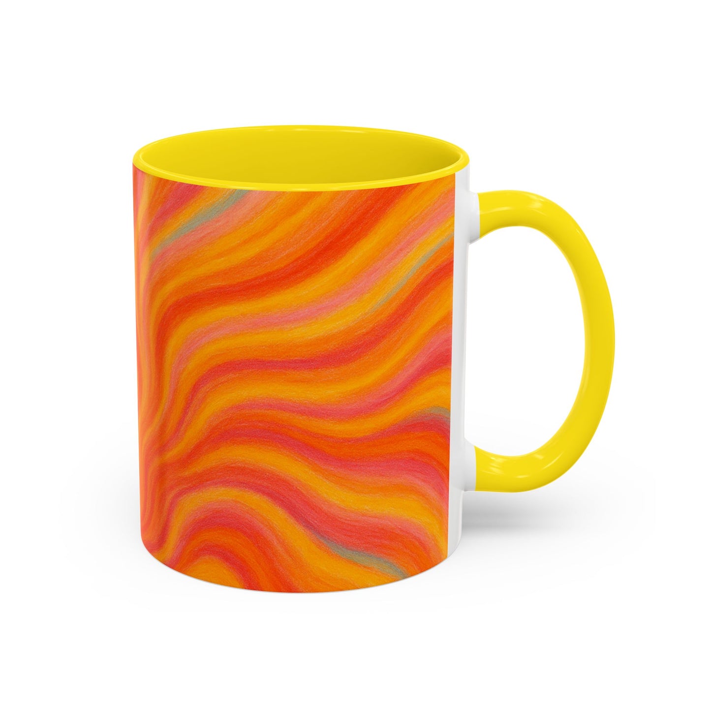 Solar Burst Abstract Mug – Radiant Full-Wrap Design
