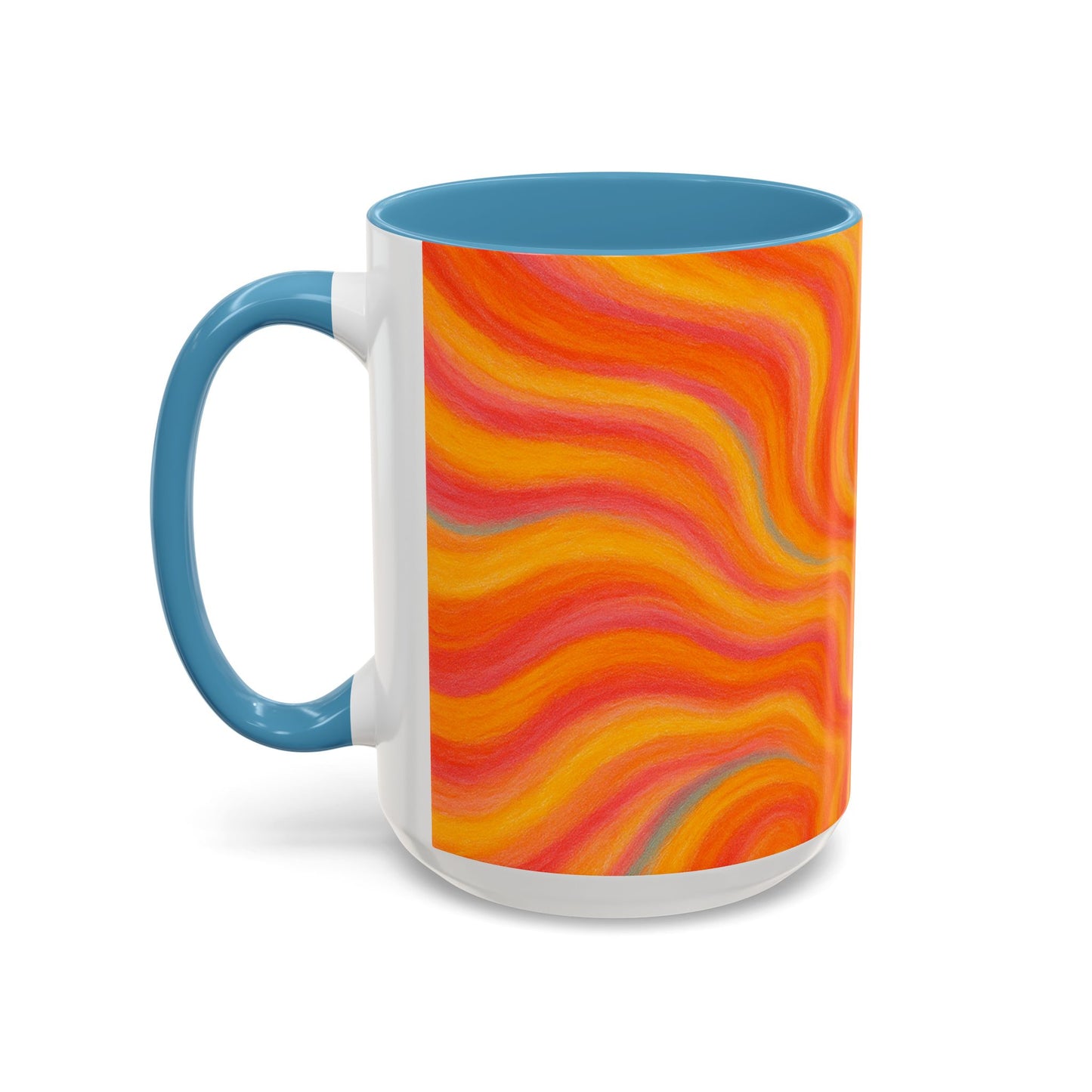Solar Burst Abstract Mug – Radiant Full-Wrap Design