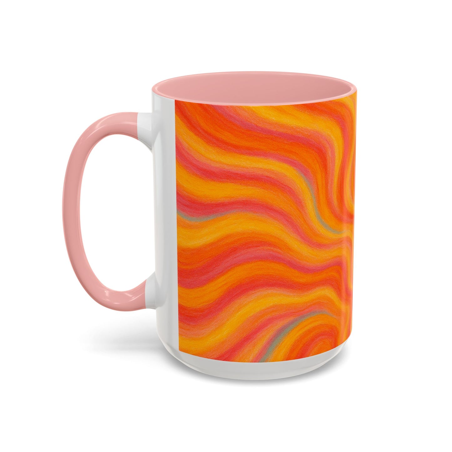 Solar Burst Abstract Mug – Radiant Full-Wrap Design