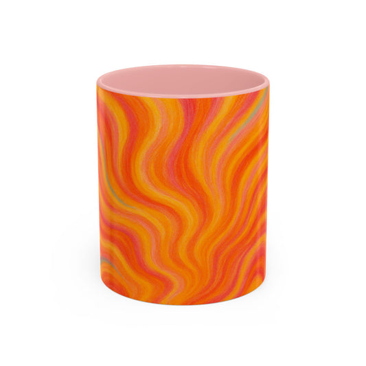 Solar Burst Abstract Mug – Radiant Full-Wrap Design