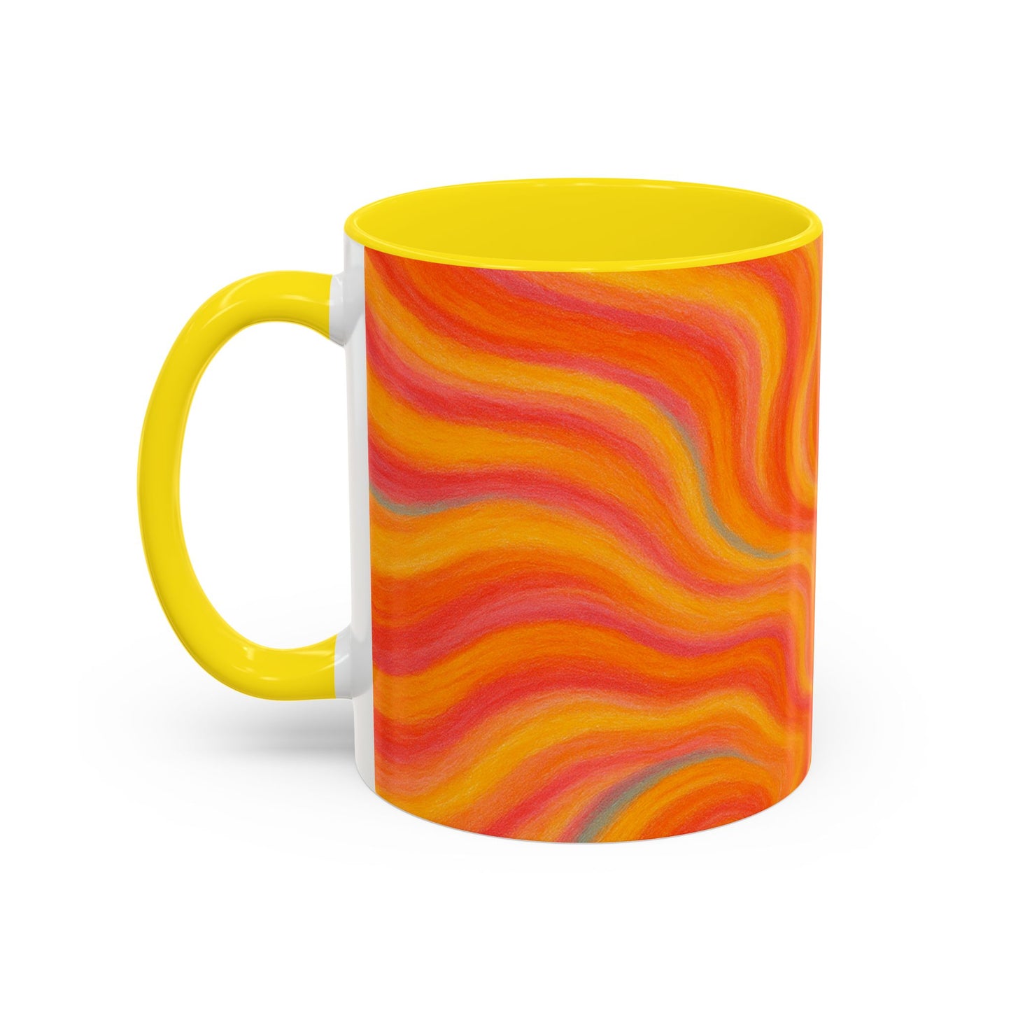 Solar Burst Abstract Mug – Radiant Full-Wrap Design