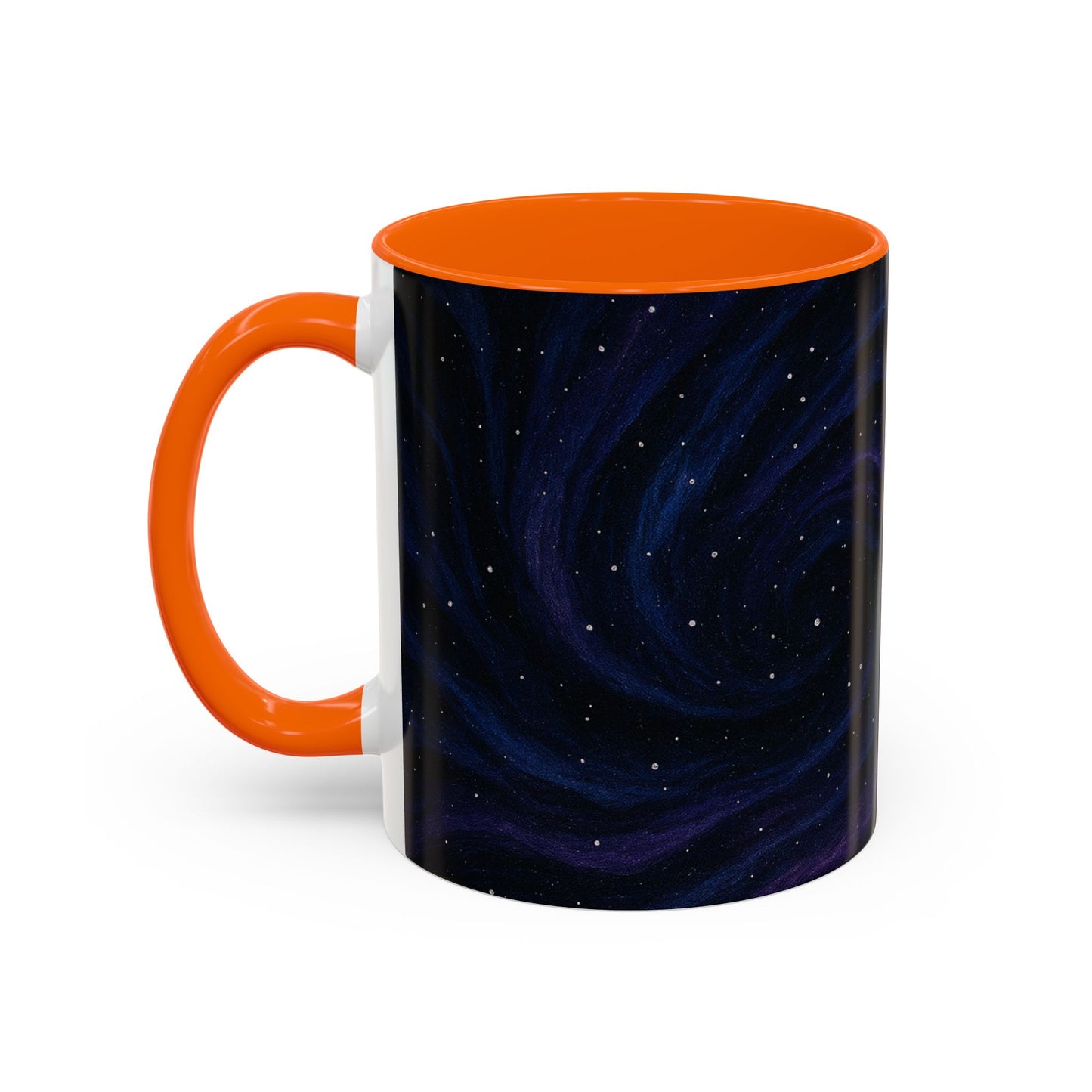 Stellar Drift Abstract Mug – Deep Space Swirl Full-Wrap