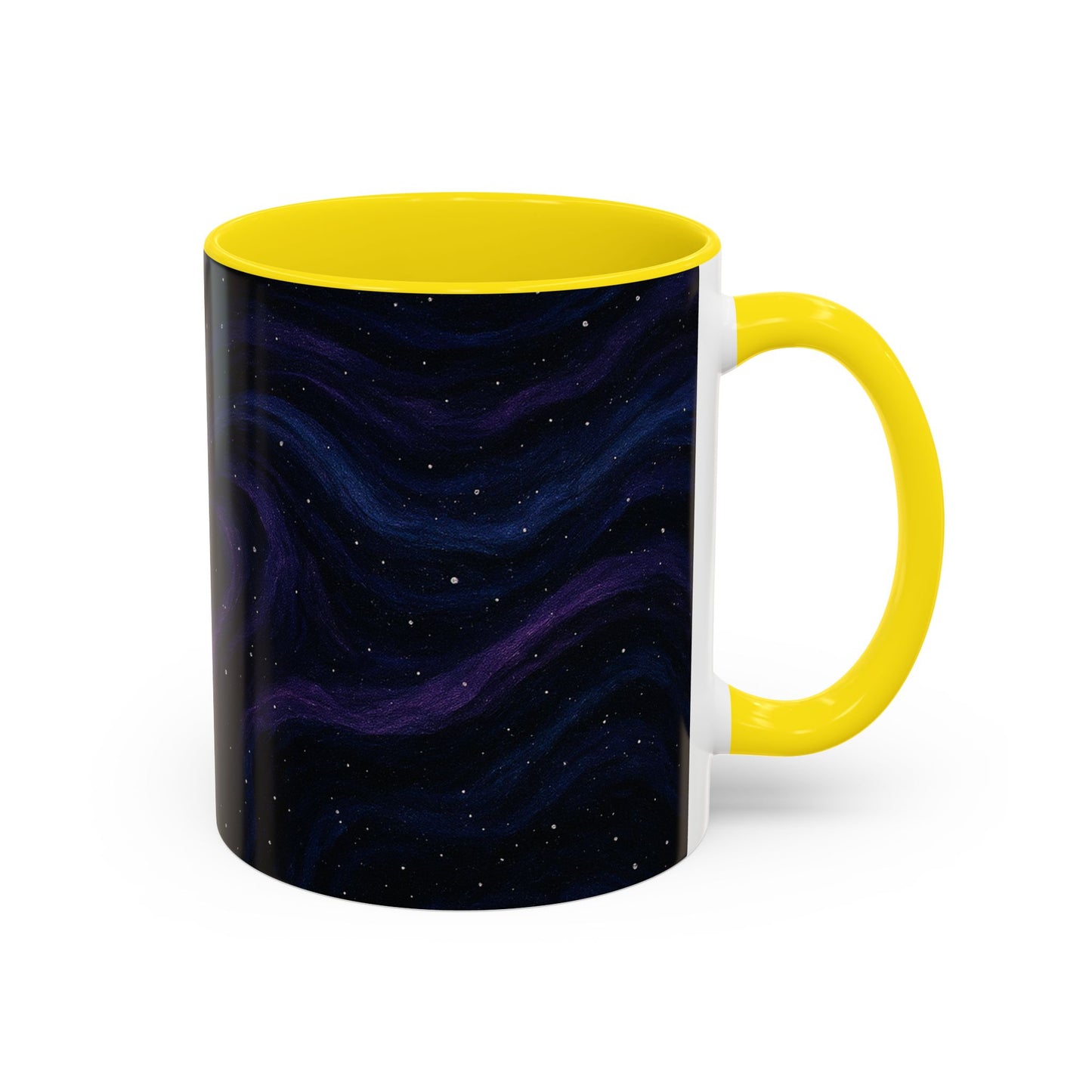 Stellar Drift Abstract Mug – Deep Space Swirl Full-Wrap