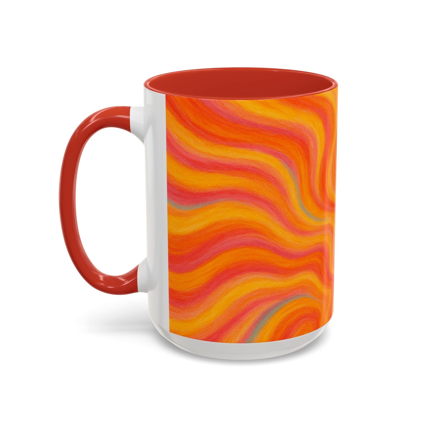 Solar Burst Abstract Mug – Radiant Full-Wrap Design