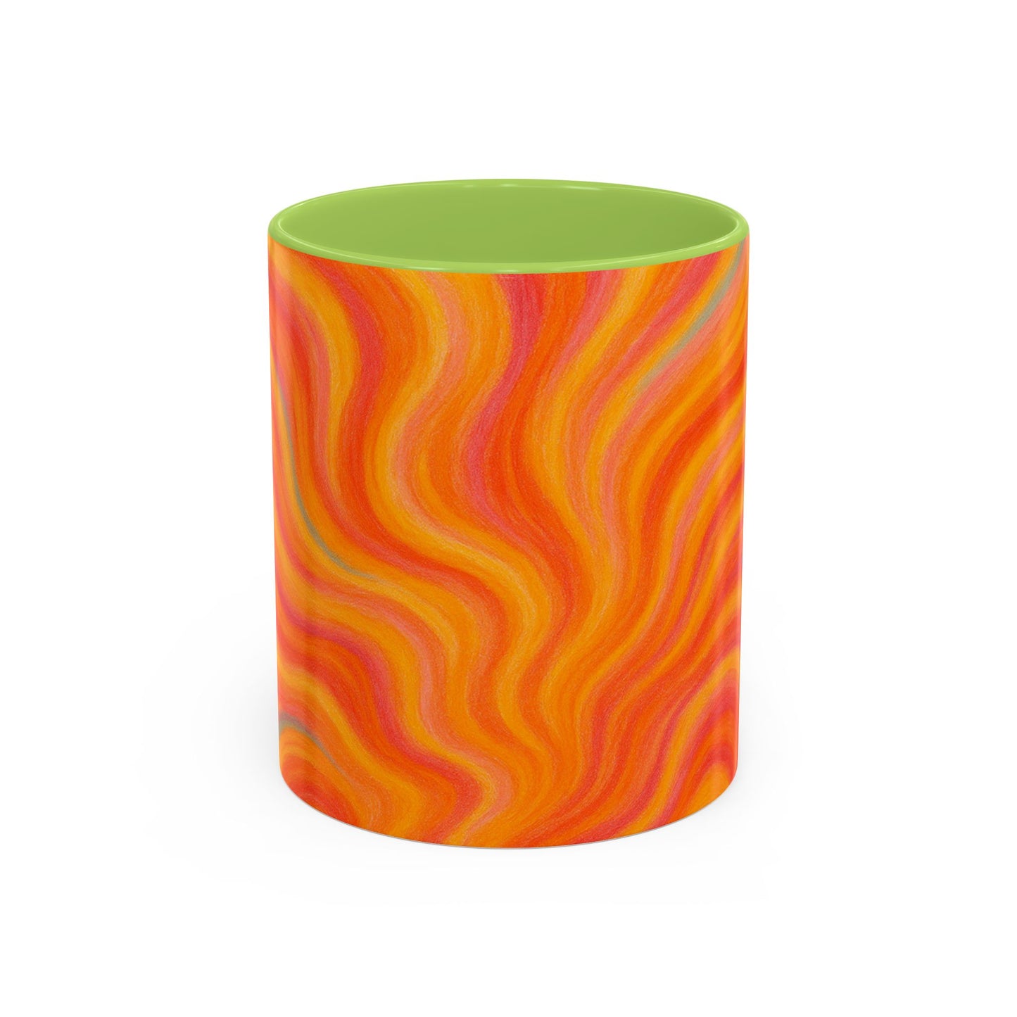 Solar Burst Abstract Mug – Radiant Full-Wrap Design