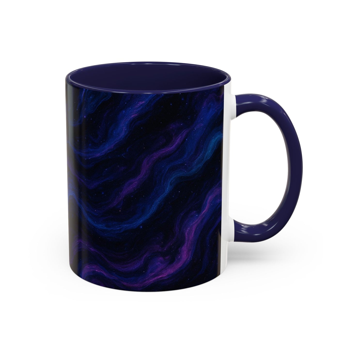 Cosmic Waves Abstract Mug – Galaxy Swirl Full-Wrap Design