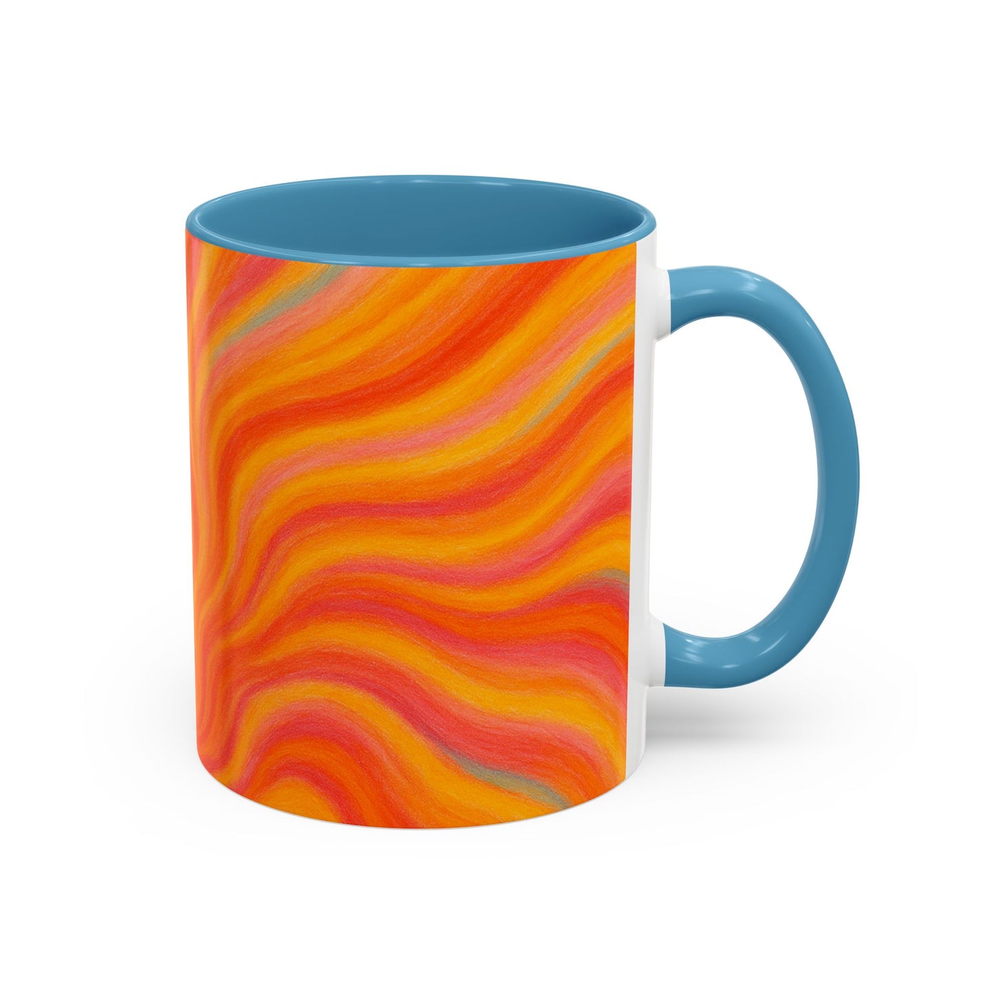 Solar Burst Abstract Mug – Radiant Full-Wrap Design