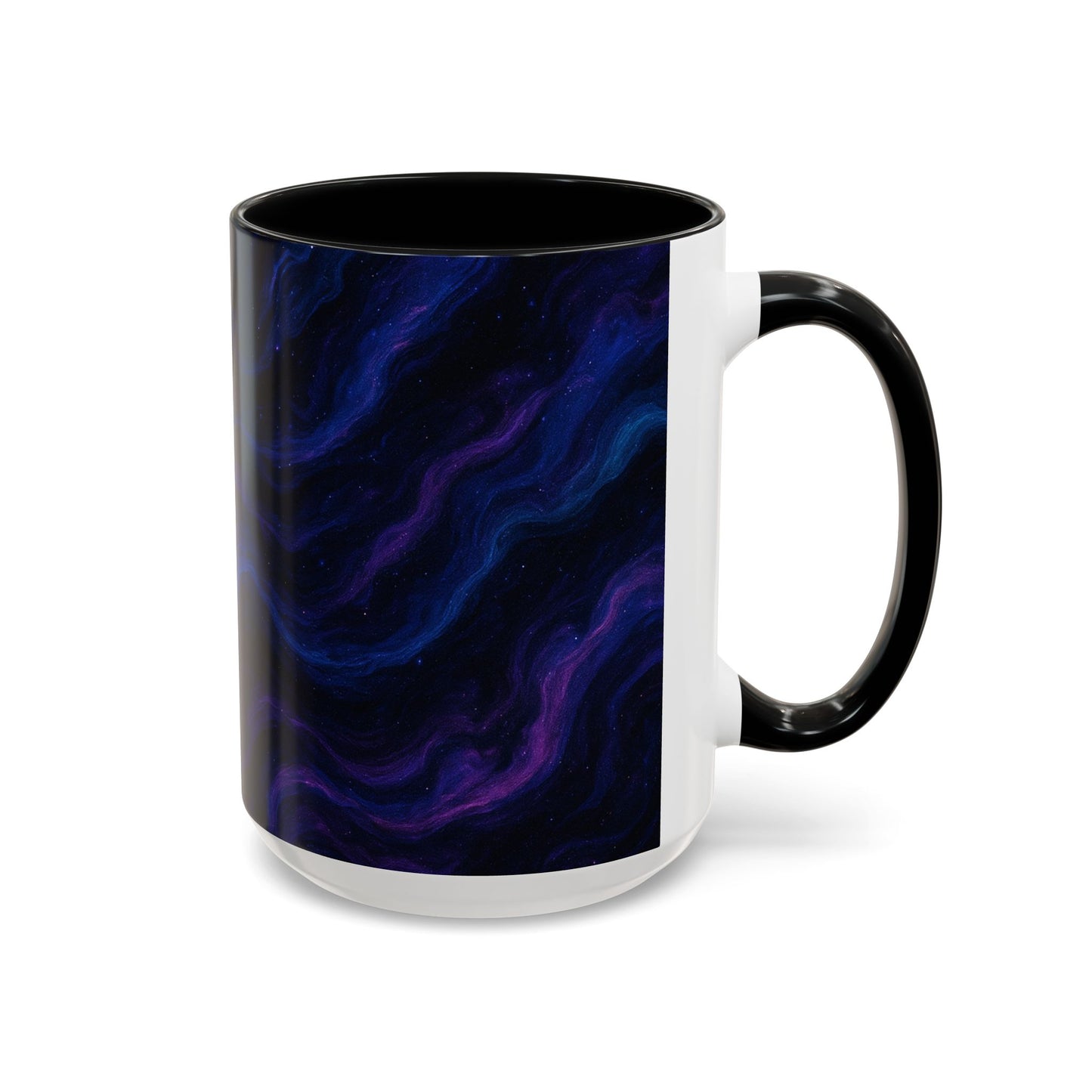 Cosmic Waves Abstract Mug – Galaxy Swirl Full-Wrap Design