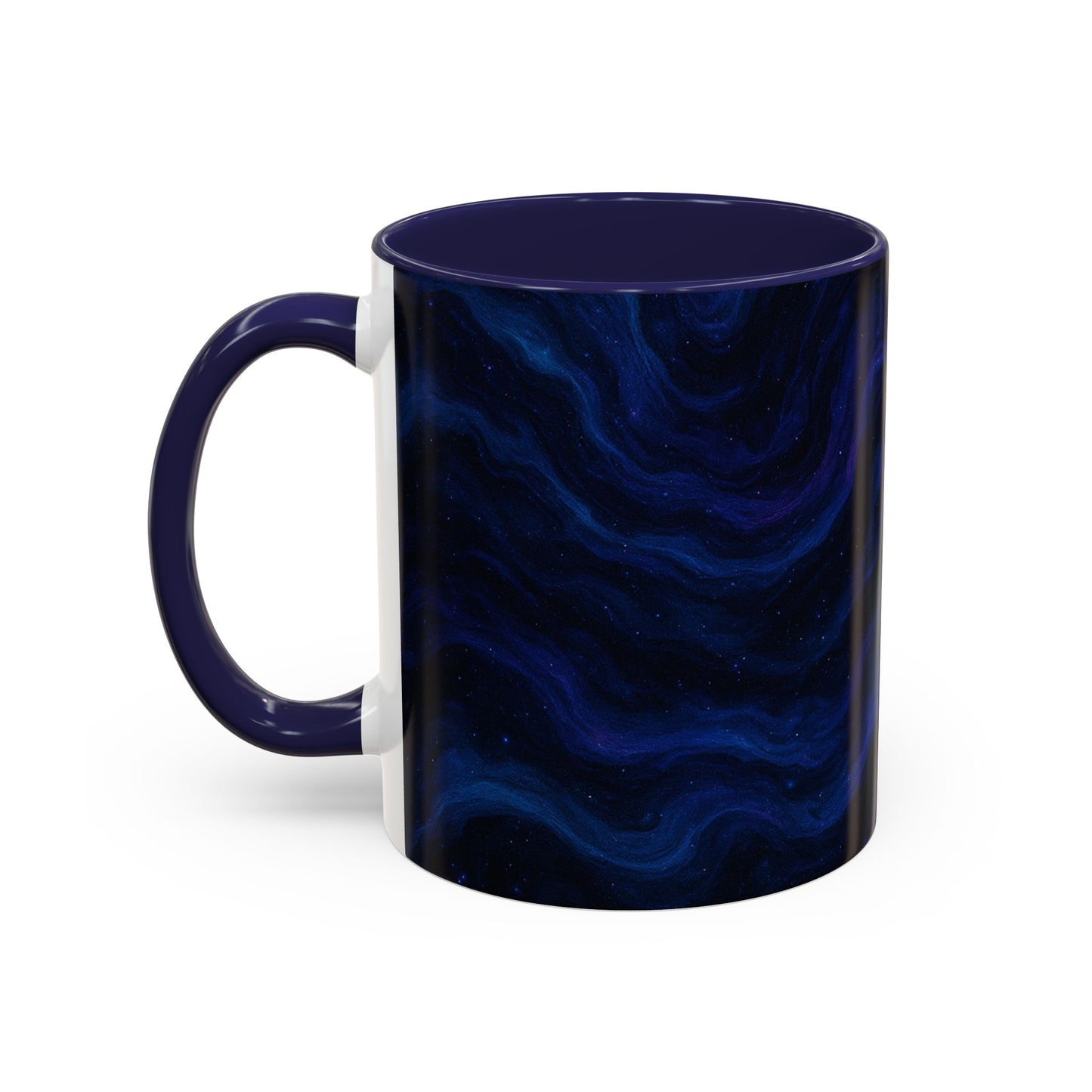 Cosmic Waves Abstract Mug – Galaxy Swirl Full-Wrap Design