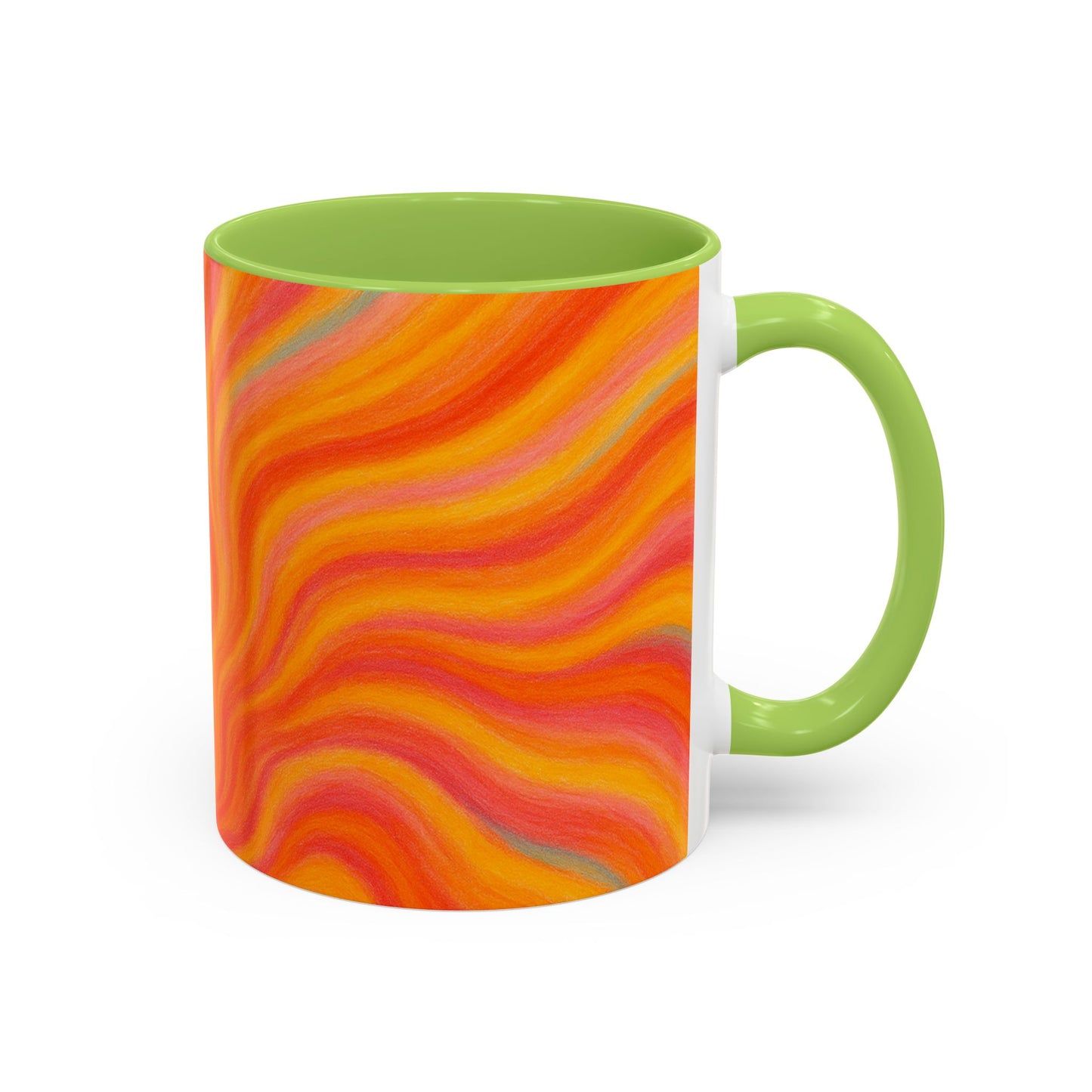 Solar Burst Abstract Mug – Radiant Full-Wrap Design