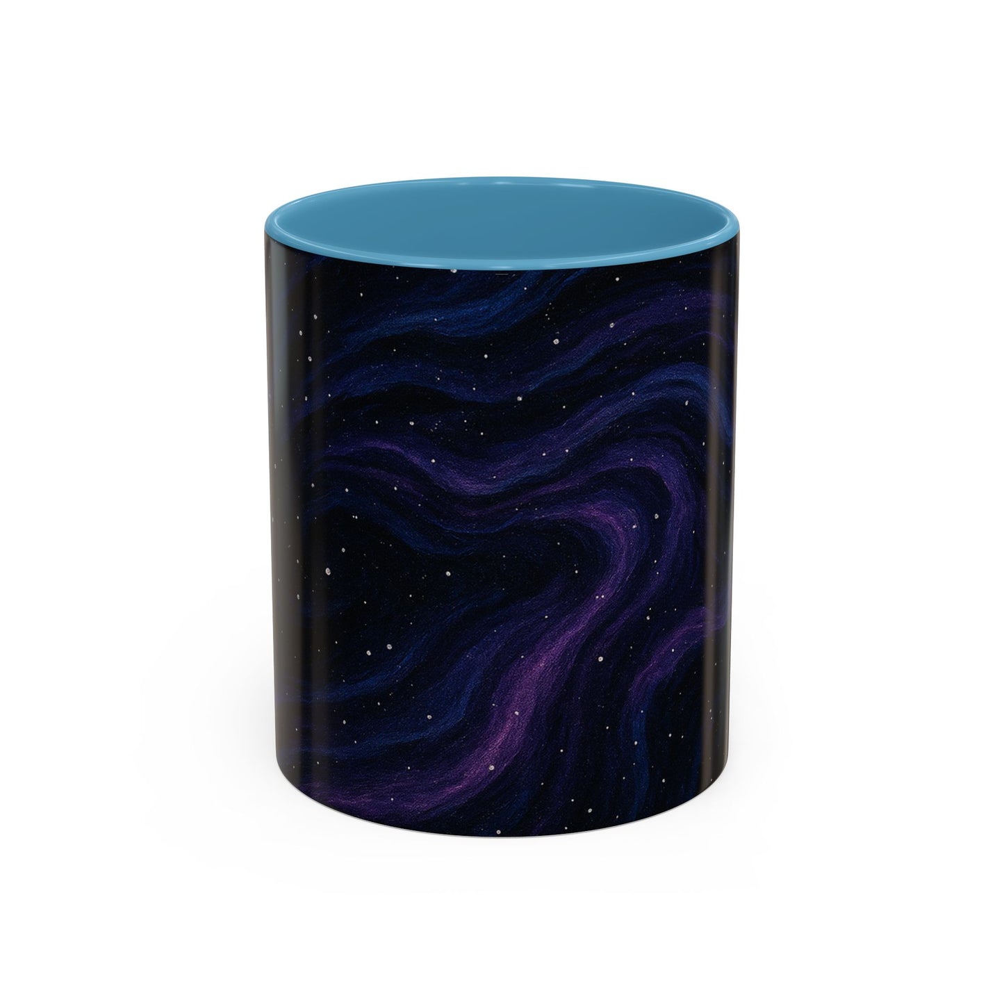 Stellar Drift Abstract Mug – Deep Space Swirl Full-Wrap