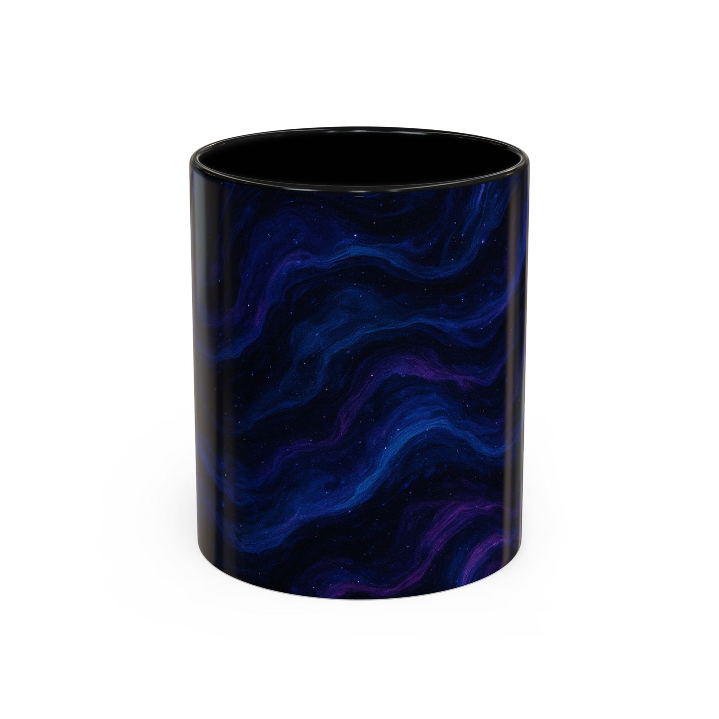 Cosmic Waves Abstract Mug – Galaxy Swirl Full-Wrap Design
