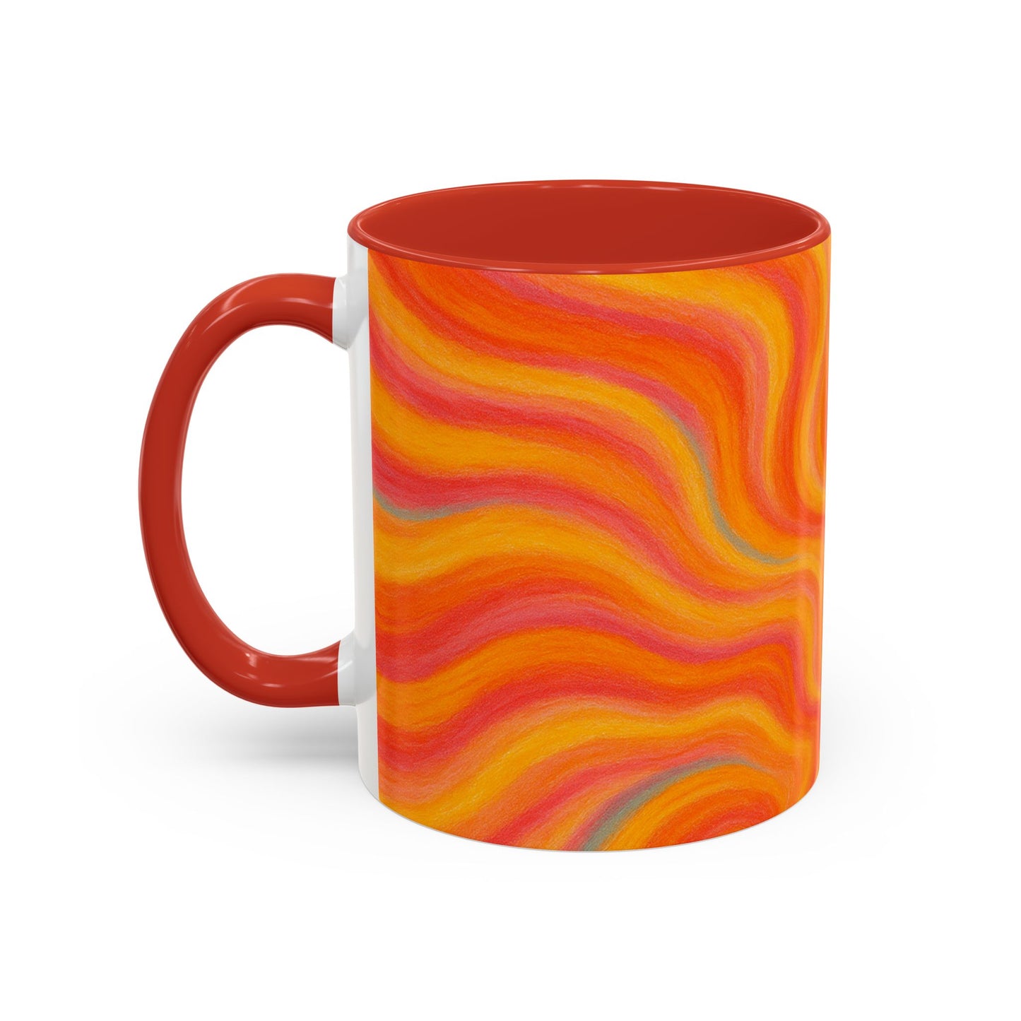 Solar Burst Abstract Mug – Radiant Full-Wrap Design