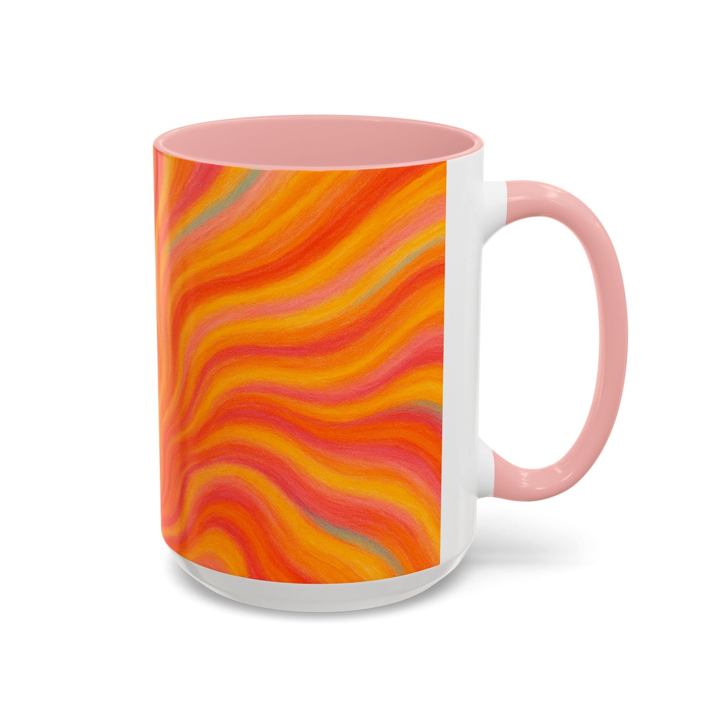 Solar Burst Abstract Mug – Radiant Full-Wrap Design